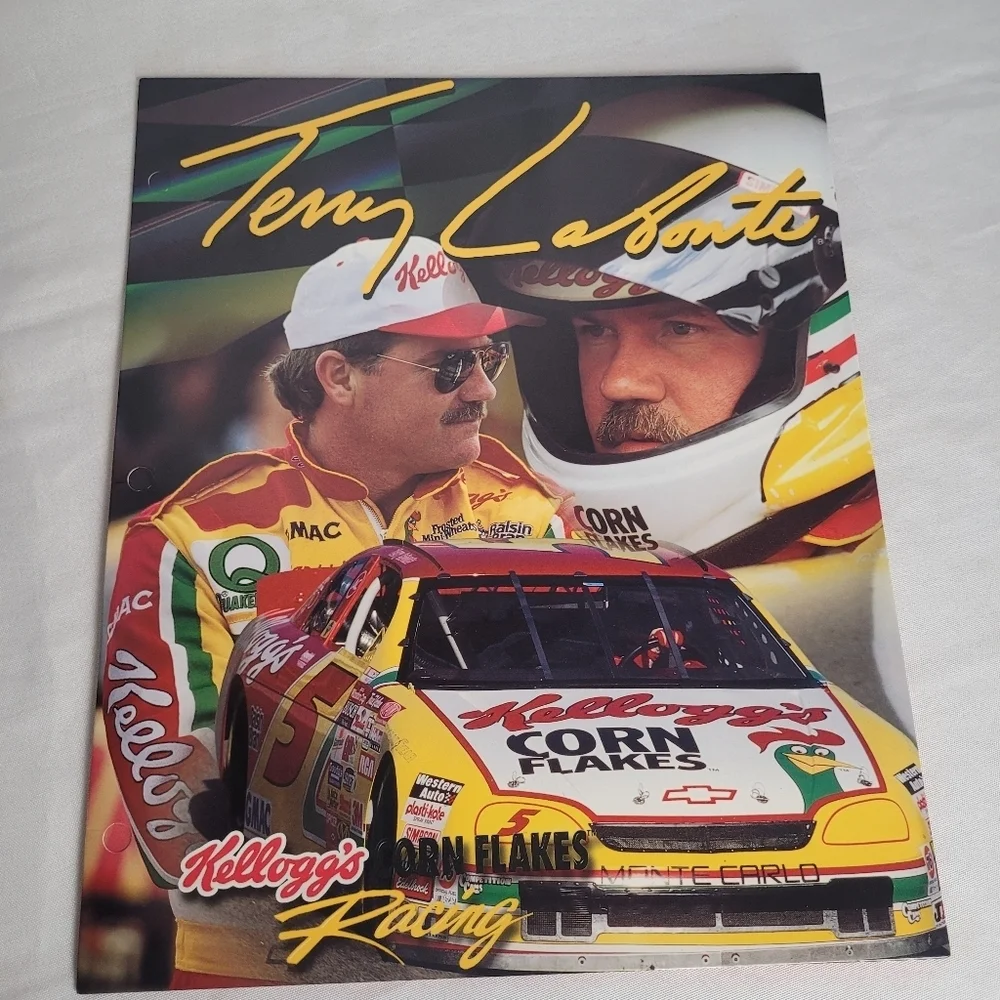 Lot Of 4 New NASCAR Racing VTG 2 Pocket Folders Dale Jarret Terry Labonte